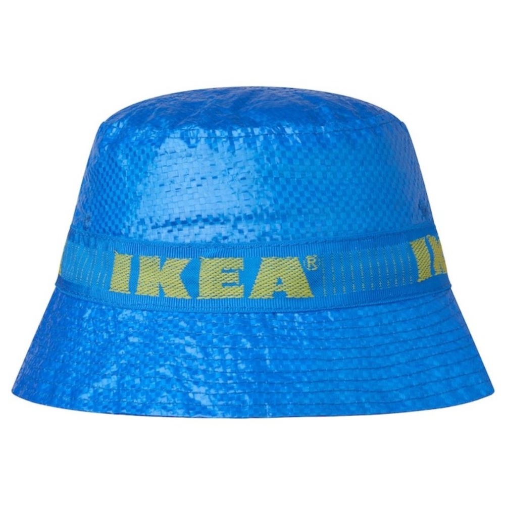 IKEA Bright Blue Hat with Yellow Logo